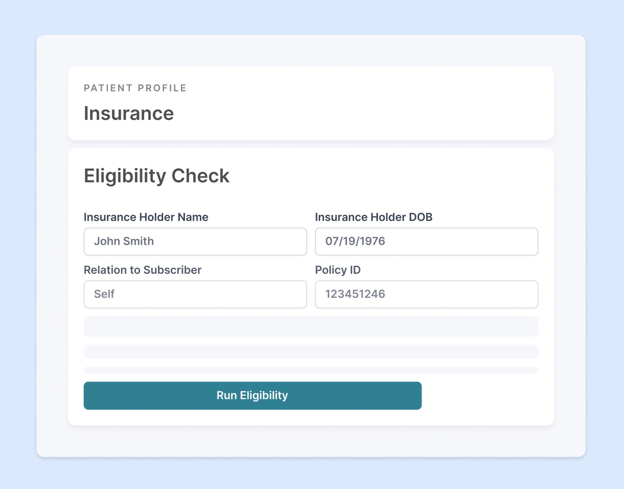 Eligibility Check