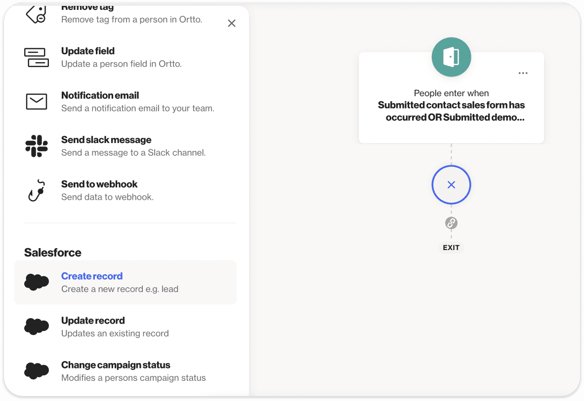 lead assignment create record