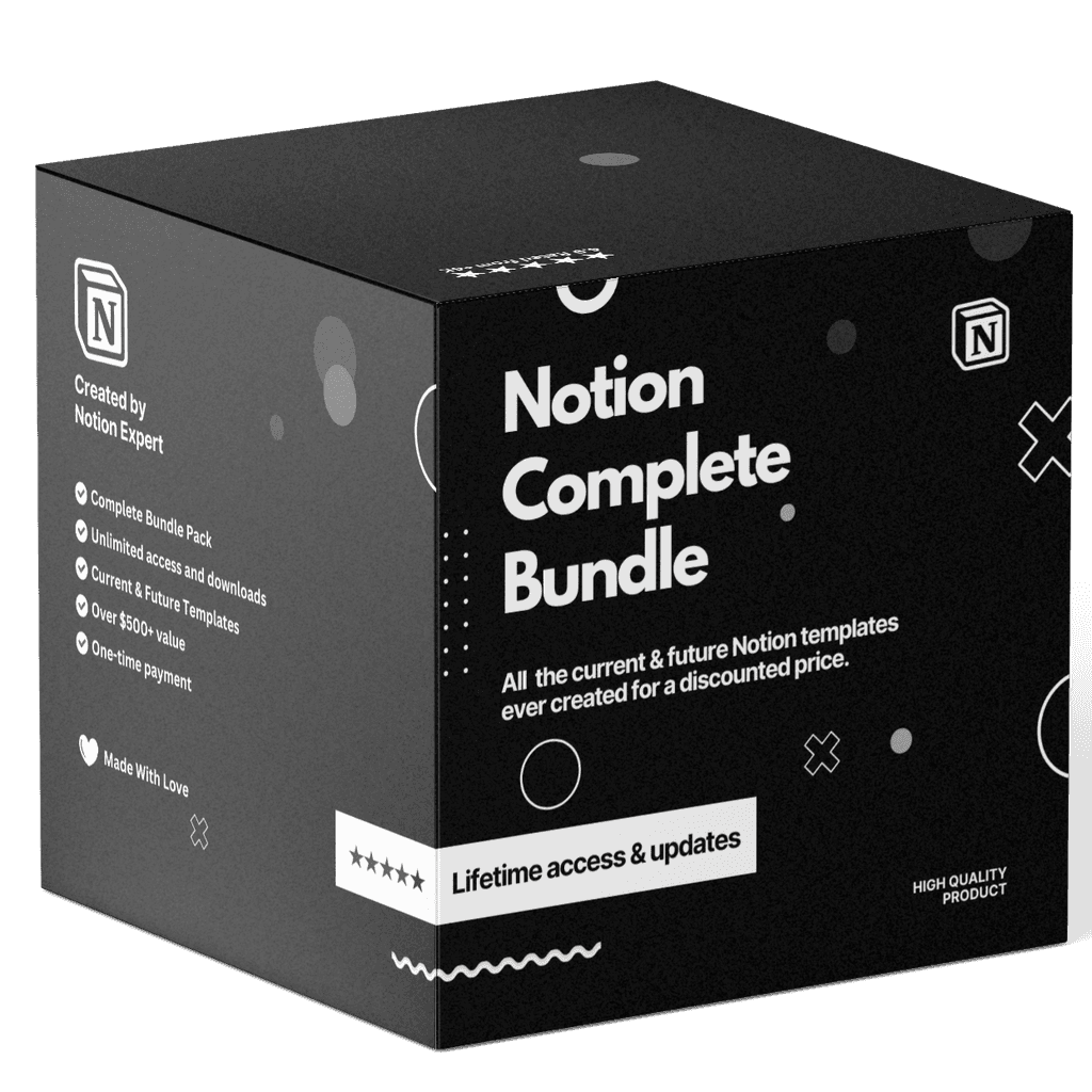 notion templates bundle