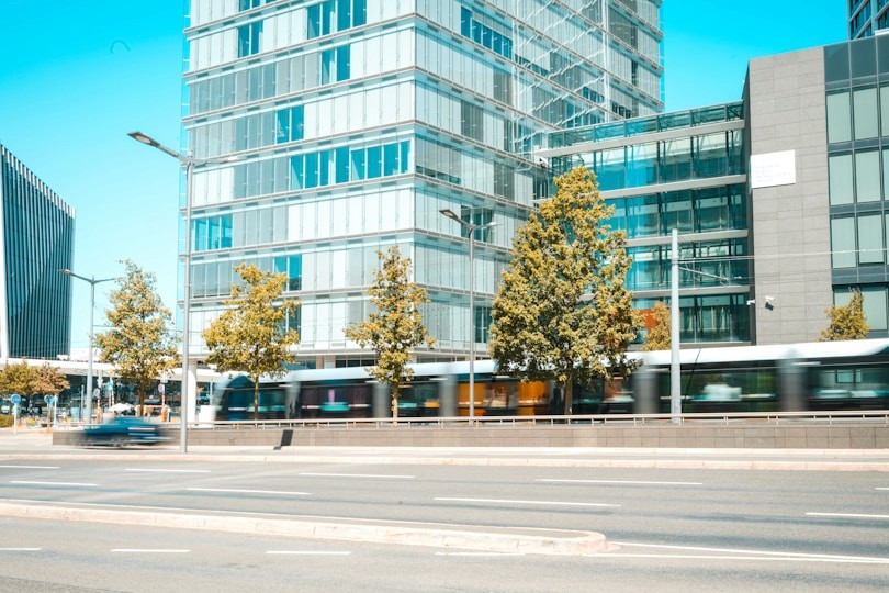 Modern European city street