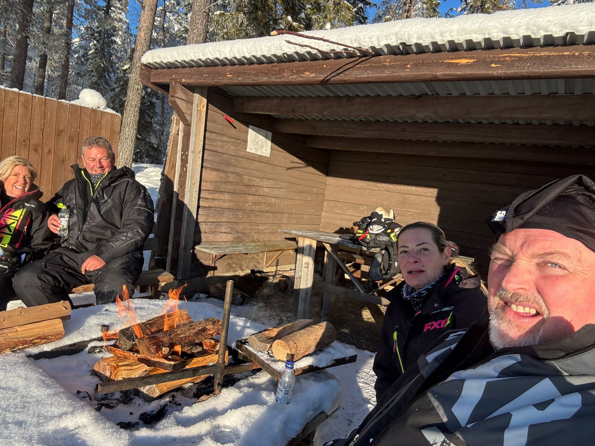 snow covered trees and road during daytime