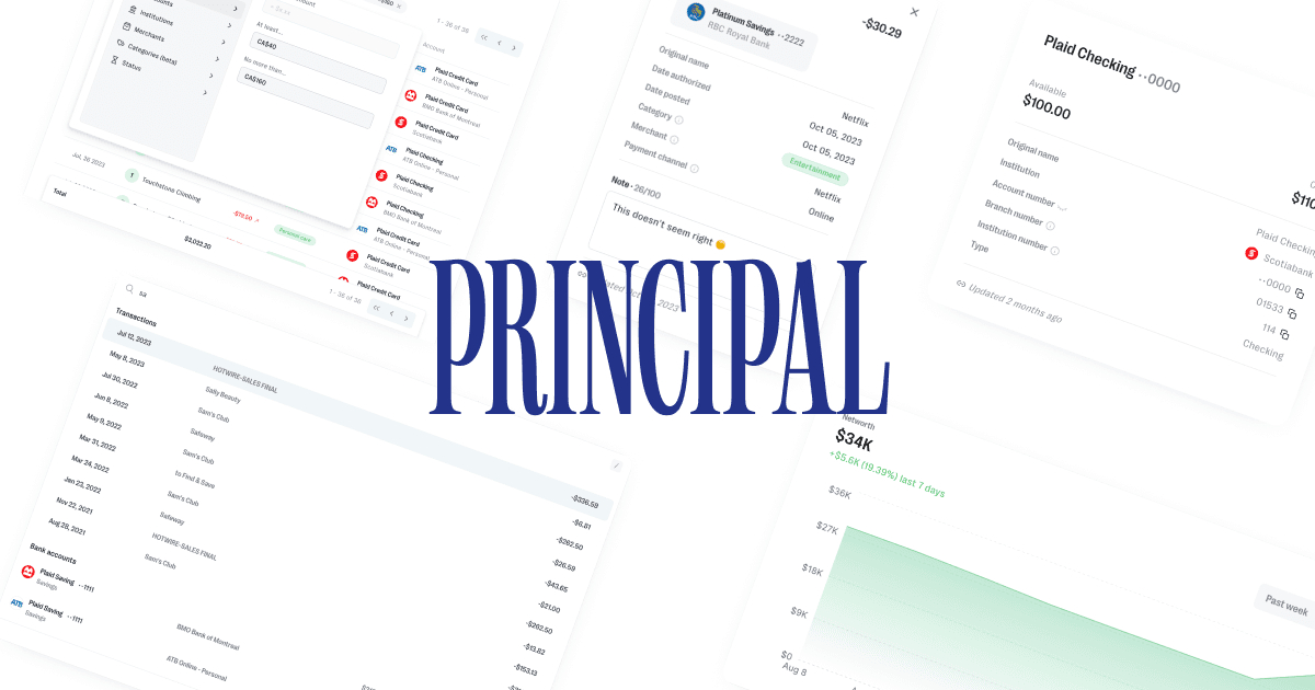 Principal — Your financial big picture