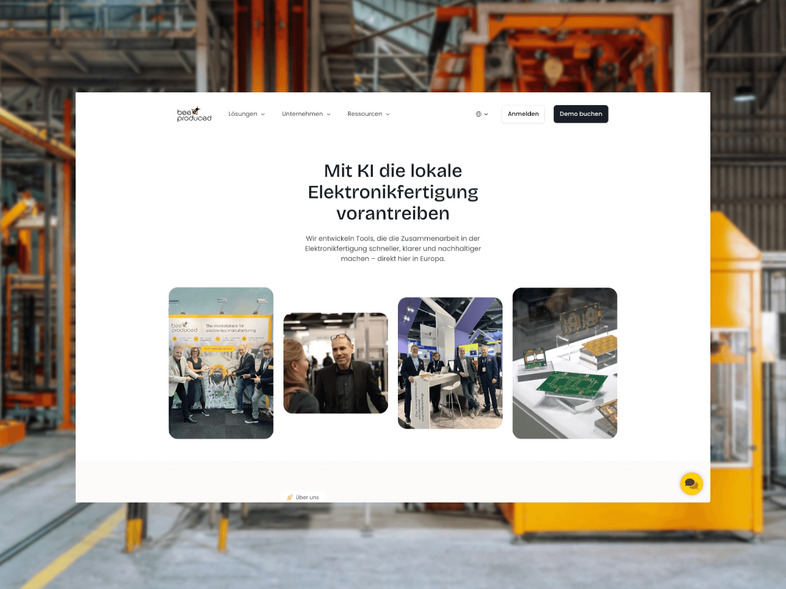 bee produced Über uns Seite