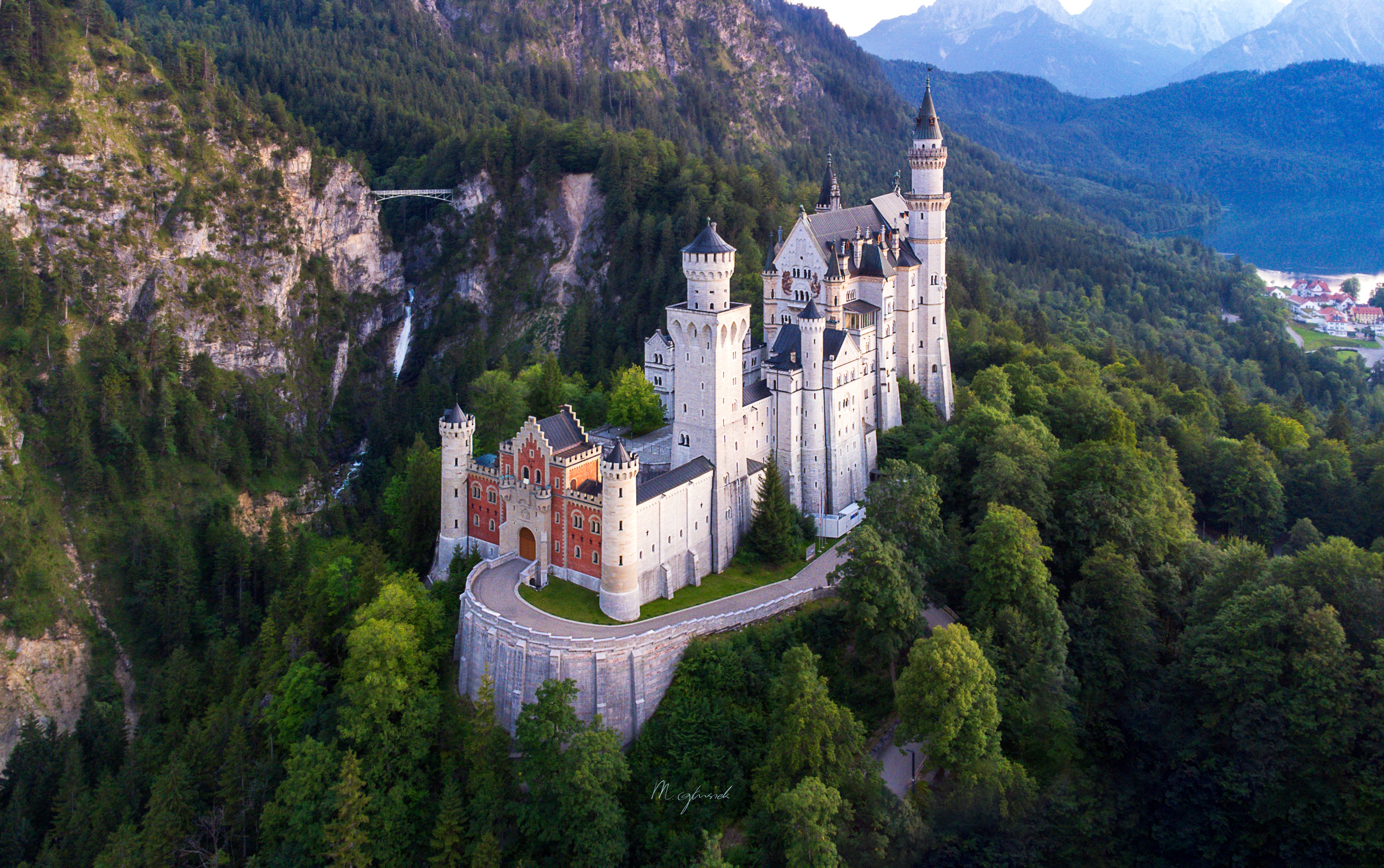 Schloss Neuschwanstein, autor Mateusz Głuszek, Bawaria, Niemcy