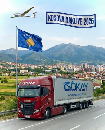 Gökay Transport Kosova Nakliye Tırı kosovada otobanda