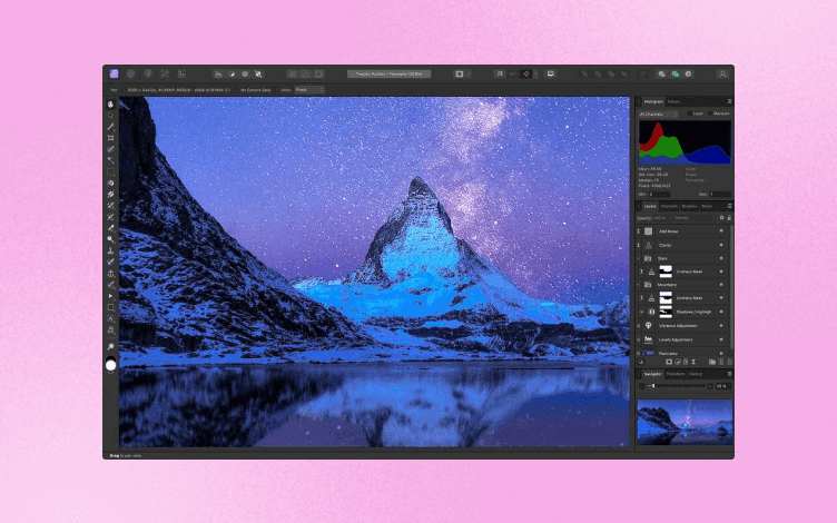 Affinity Photo window
