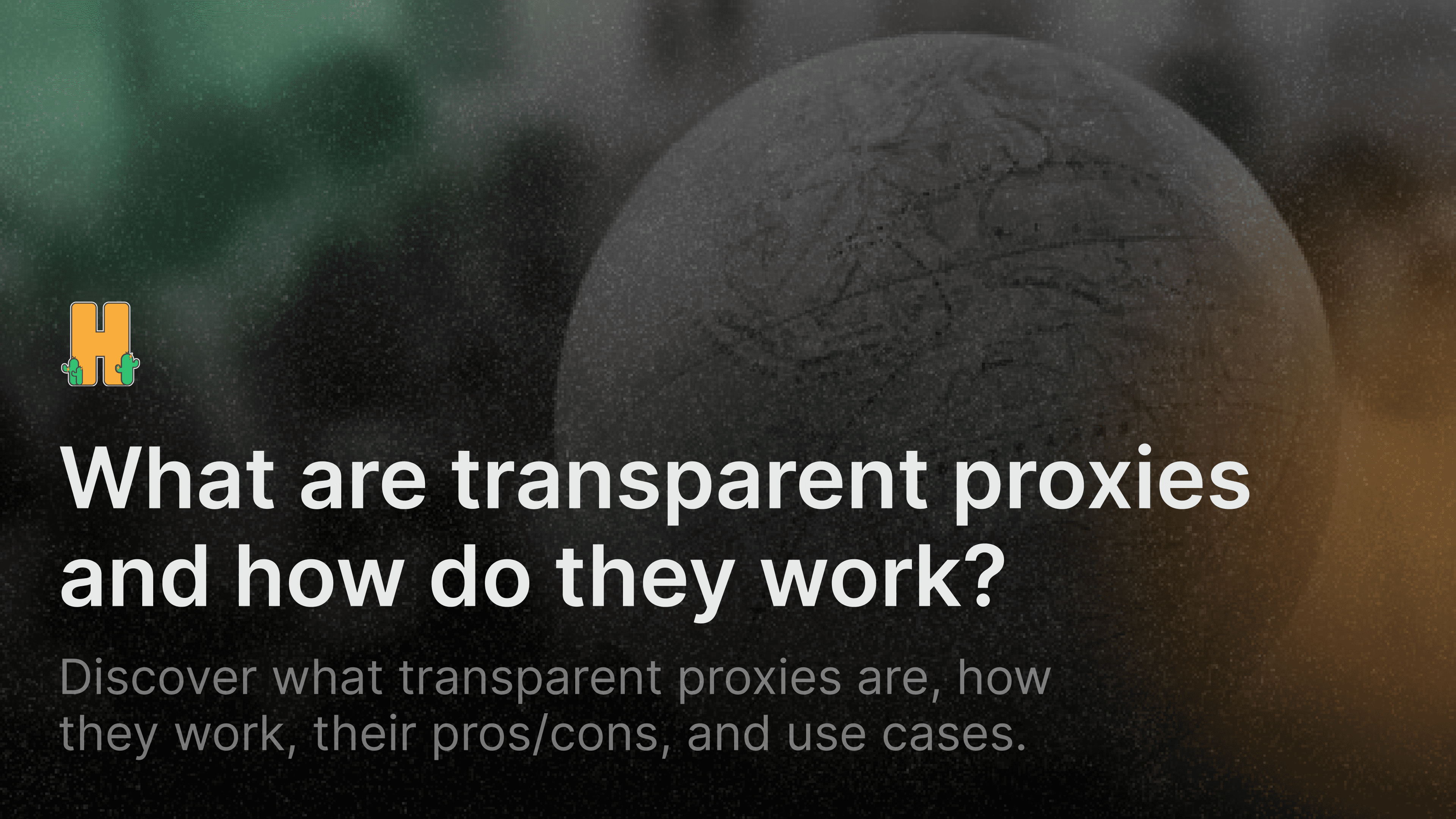 What are transparent proxies and how do they work?