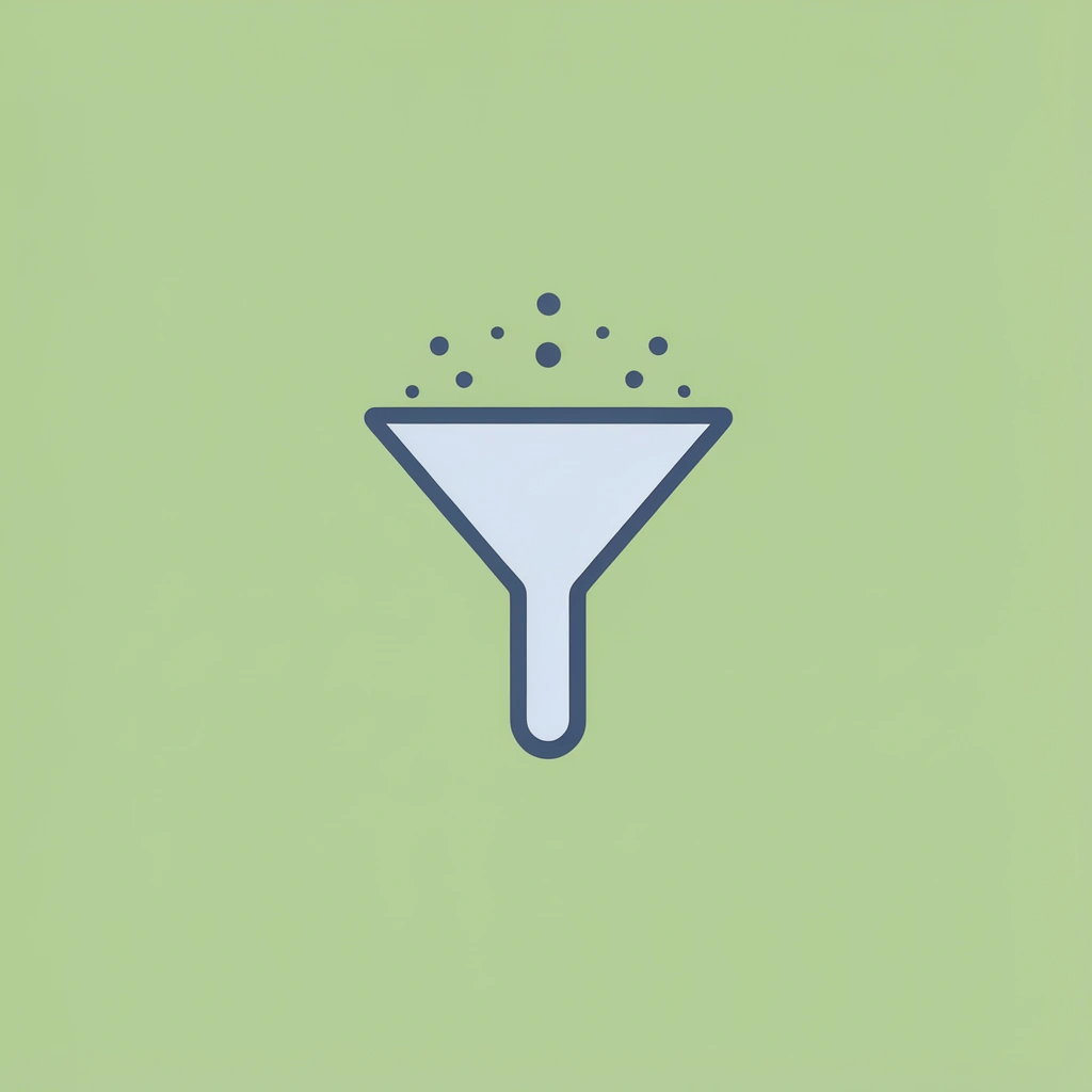 Funnel diagram showing many student applicants filtering into the same popular scholarships