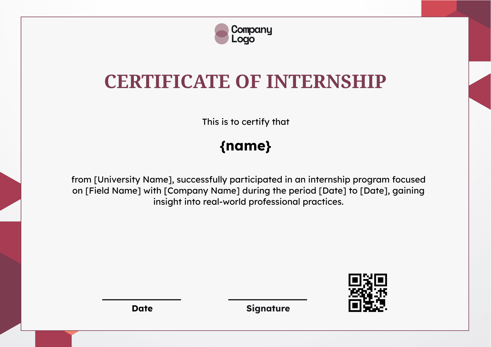 Wauld - Professional and attractive green recognition badge template