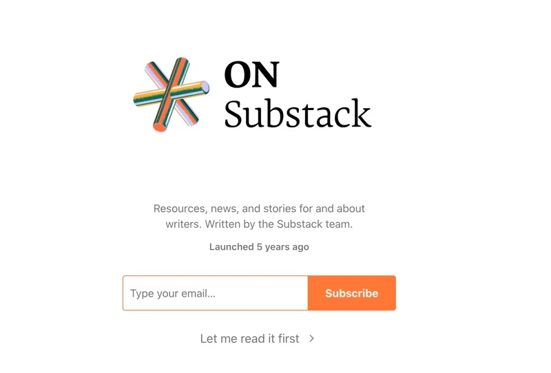 Substack Opt-in Email Example