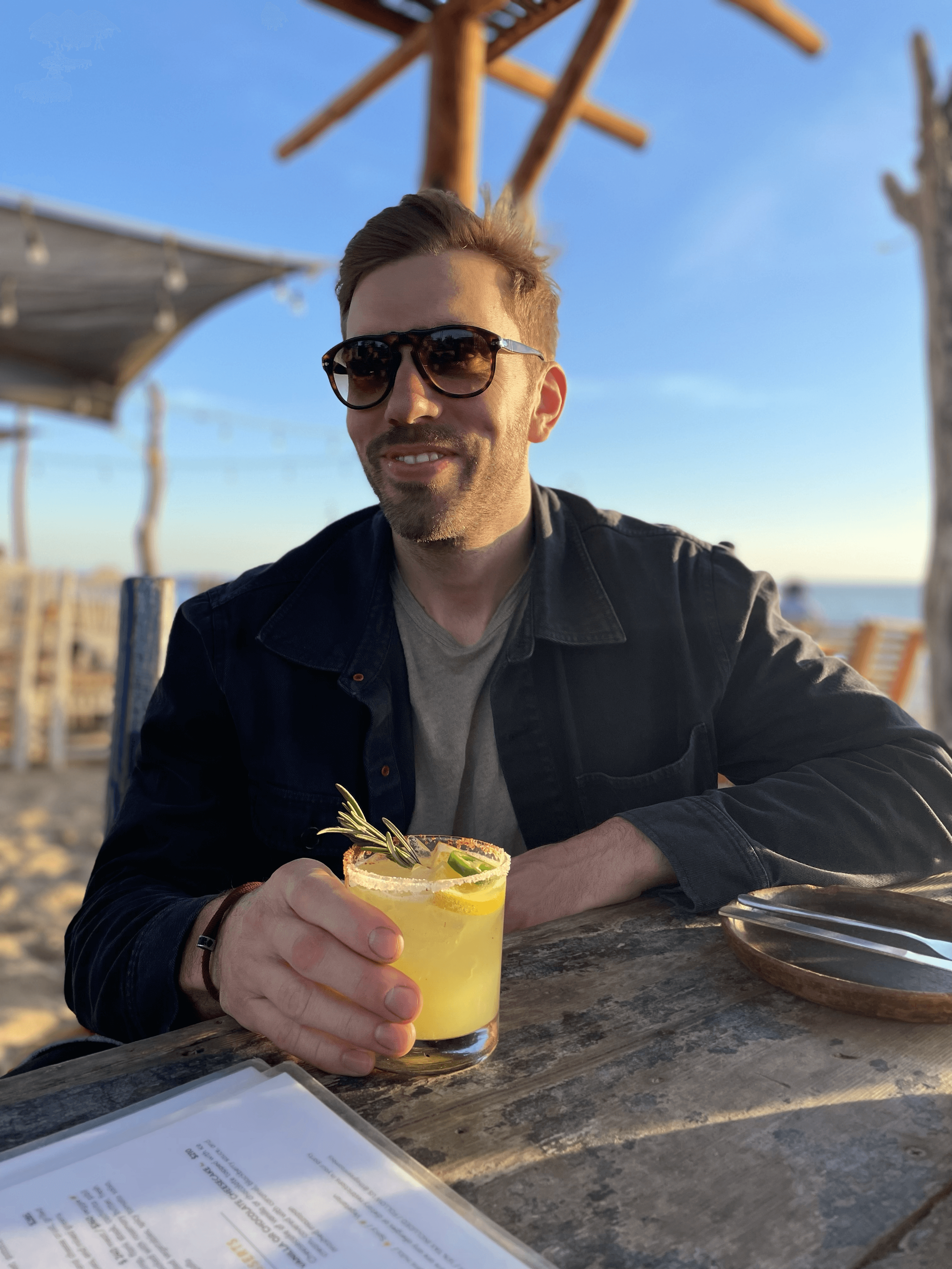 man smiling to the camera