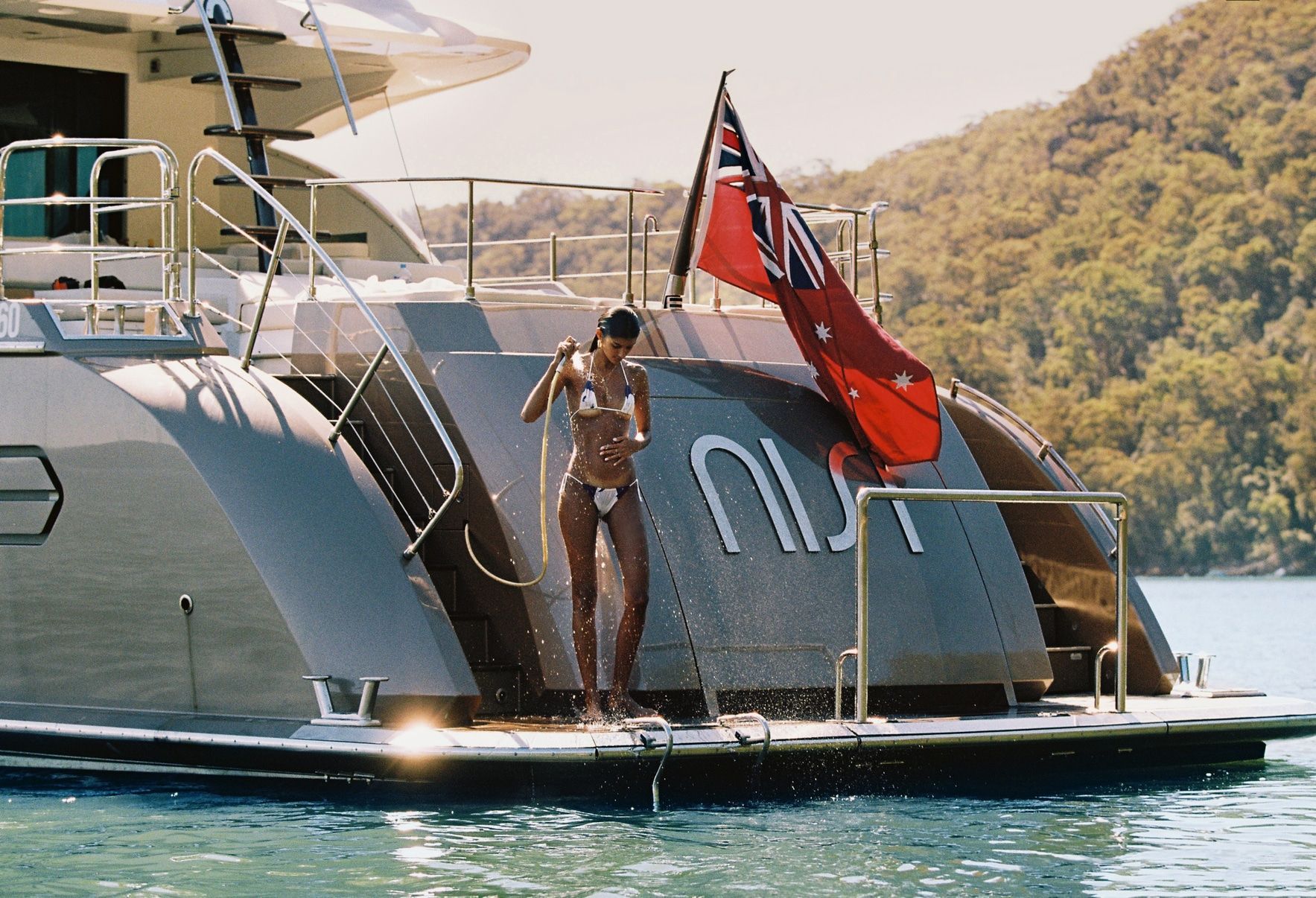Luxury boats on the water