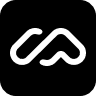 Maze logo on black and white