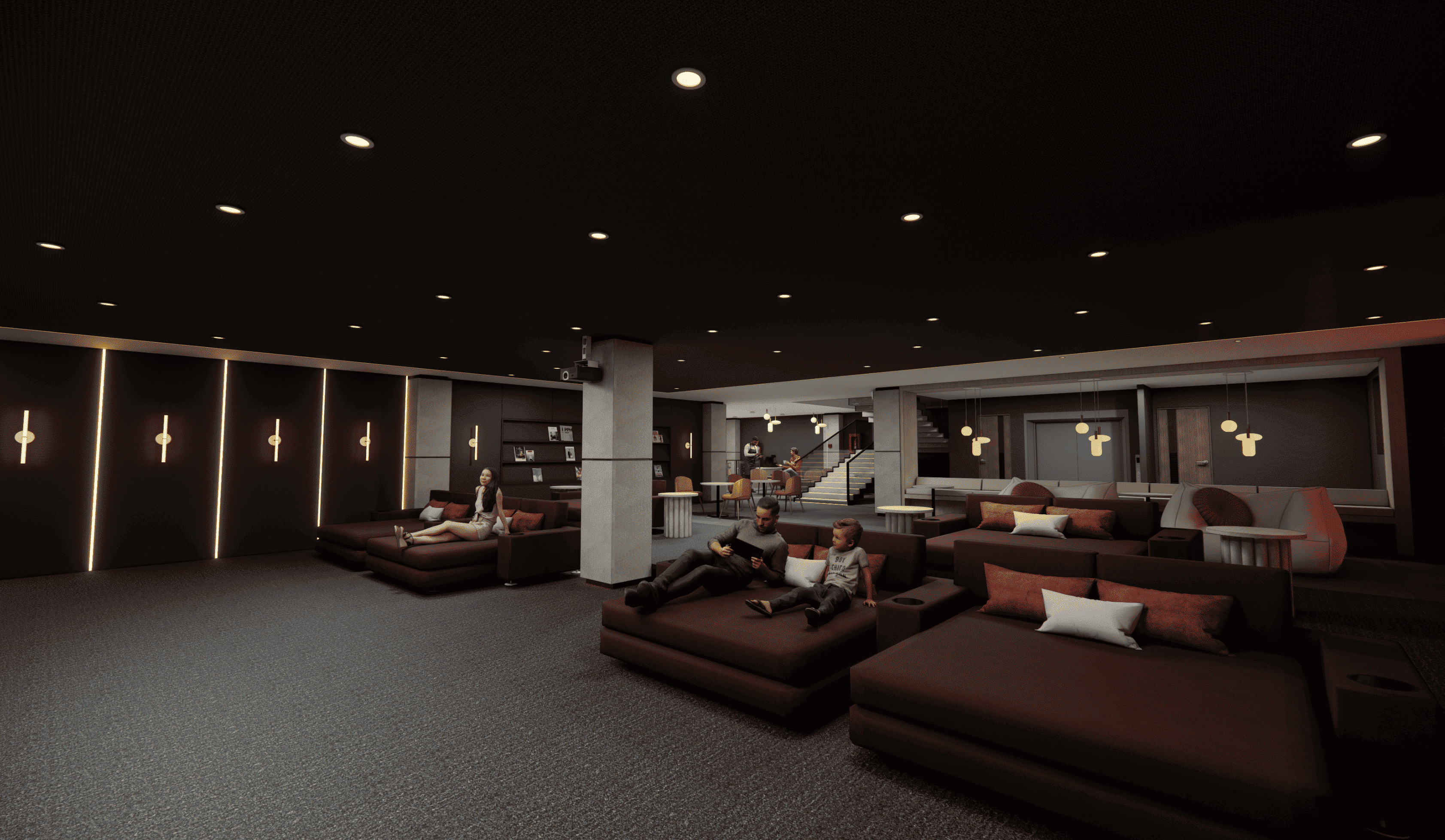 Abstract wave-shaped background