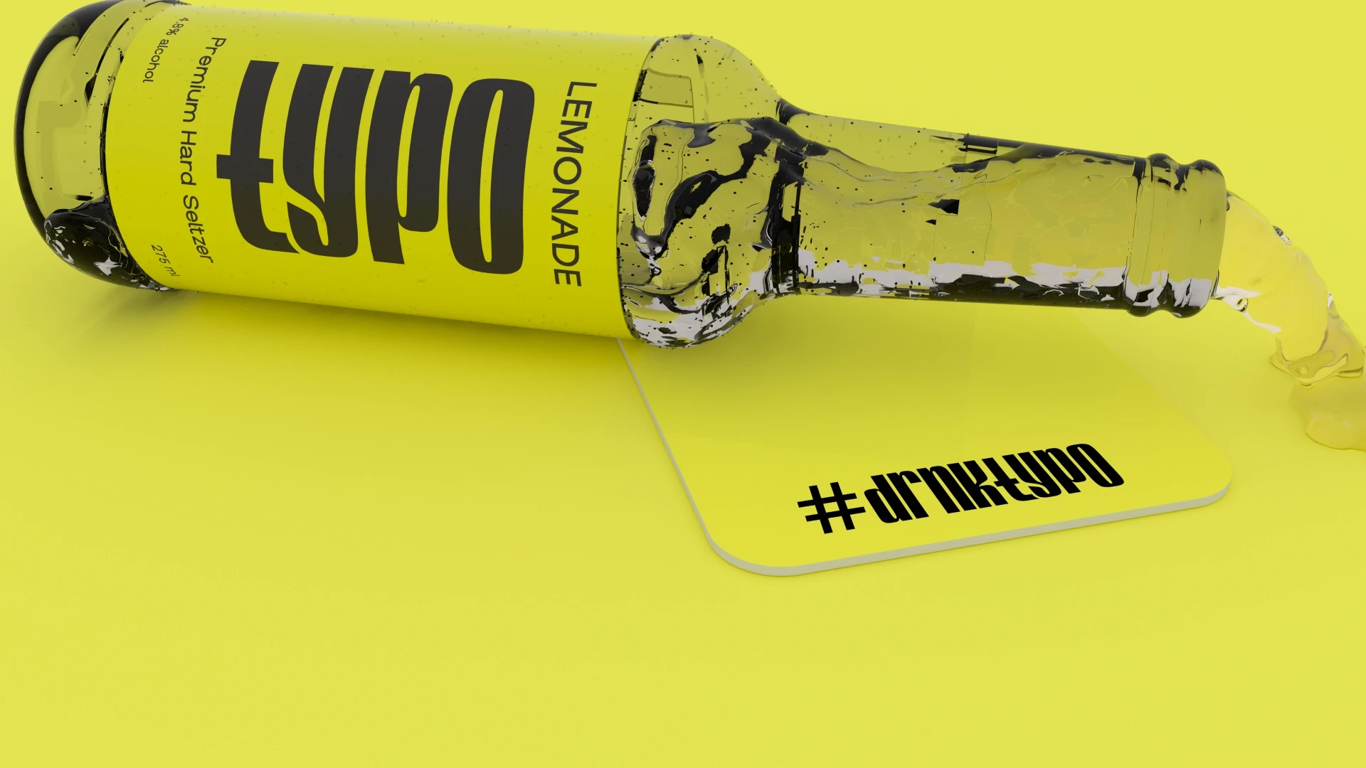 Branded lifestyle shot of Typo premium hard seltzers