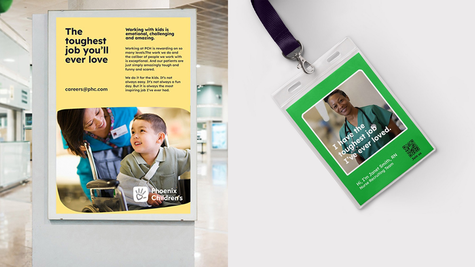 Collage of PCH healthcare employees with children patients