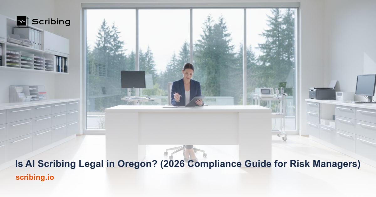 Guide to AI scribing legality and compliance requirements for healthcare organizations in Oregon in 2026