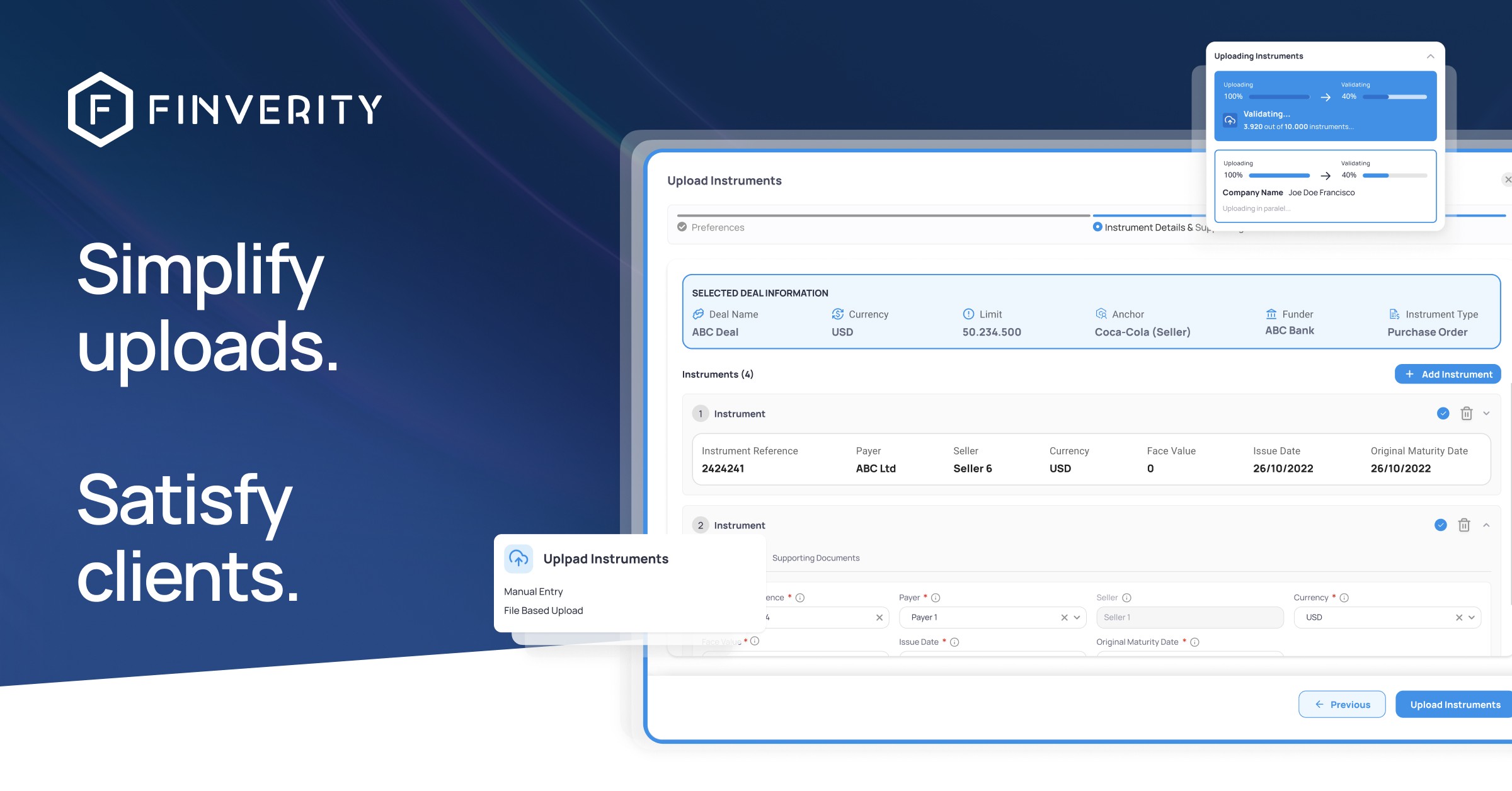 SCF document upload