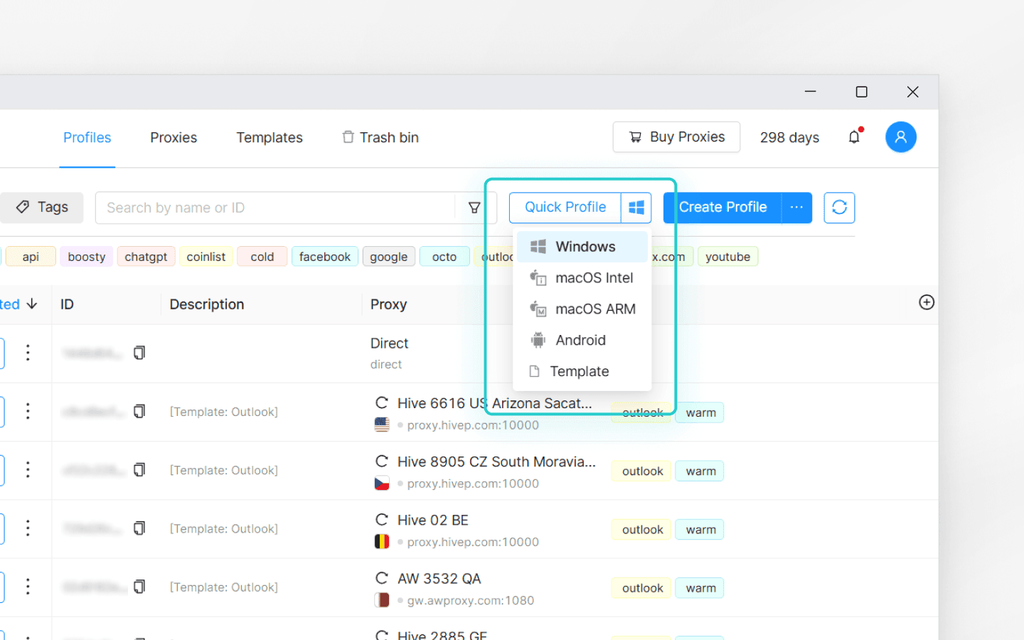Setting up Octo Browser for Outlook