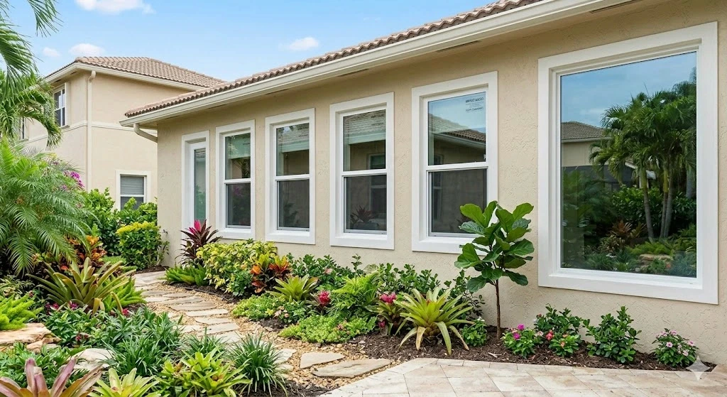 Impact-rated single hung window installation in a Fort Lauderdale home — Planet Construction FL