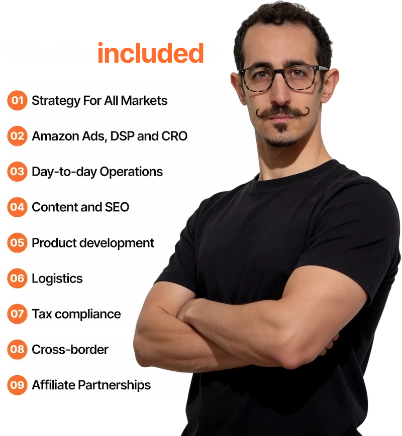 Roberto Ricci, CEO of Seller Passport, presenting full-service Amazon agency solutions including ads, SEO and global expansion