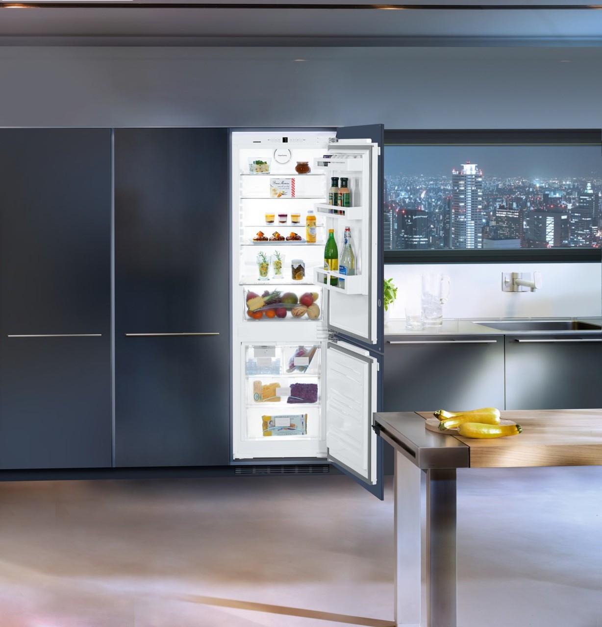 Liebherr freestanding fridge and freezer