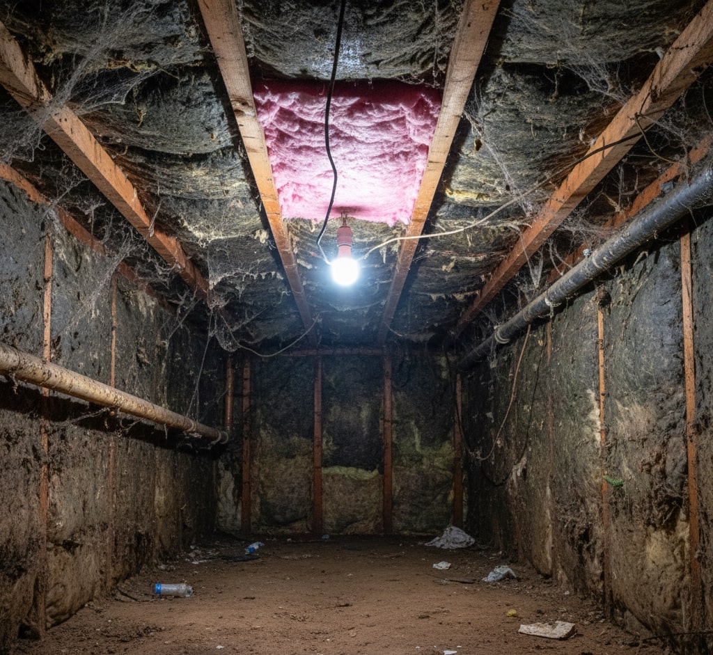 Uncovering failed insulation patches — Turner