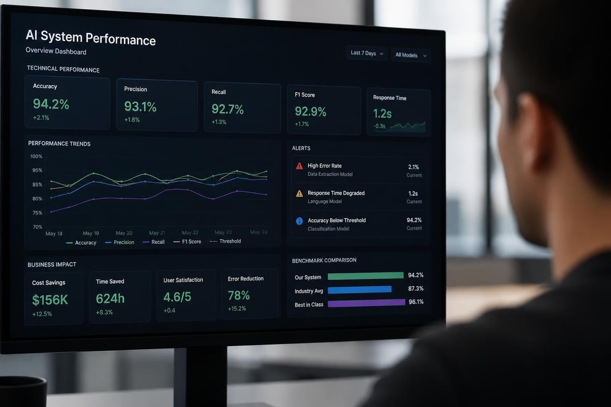 AI performance monitoring dashboard