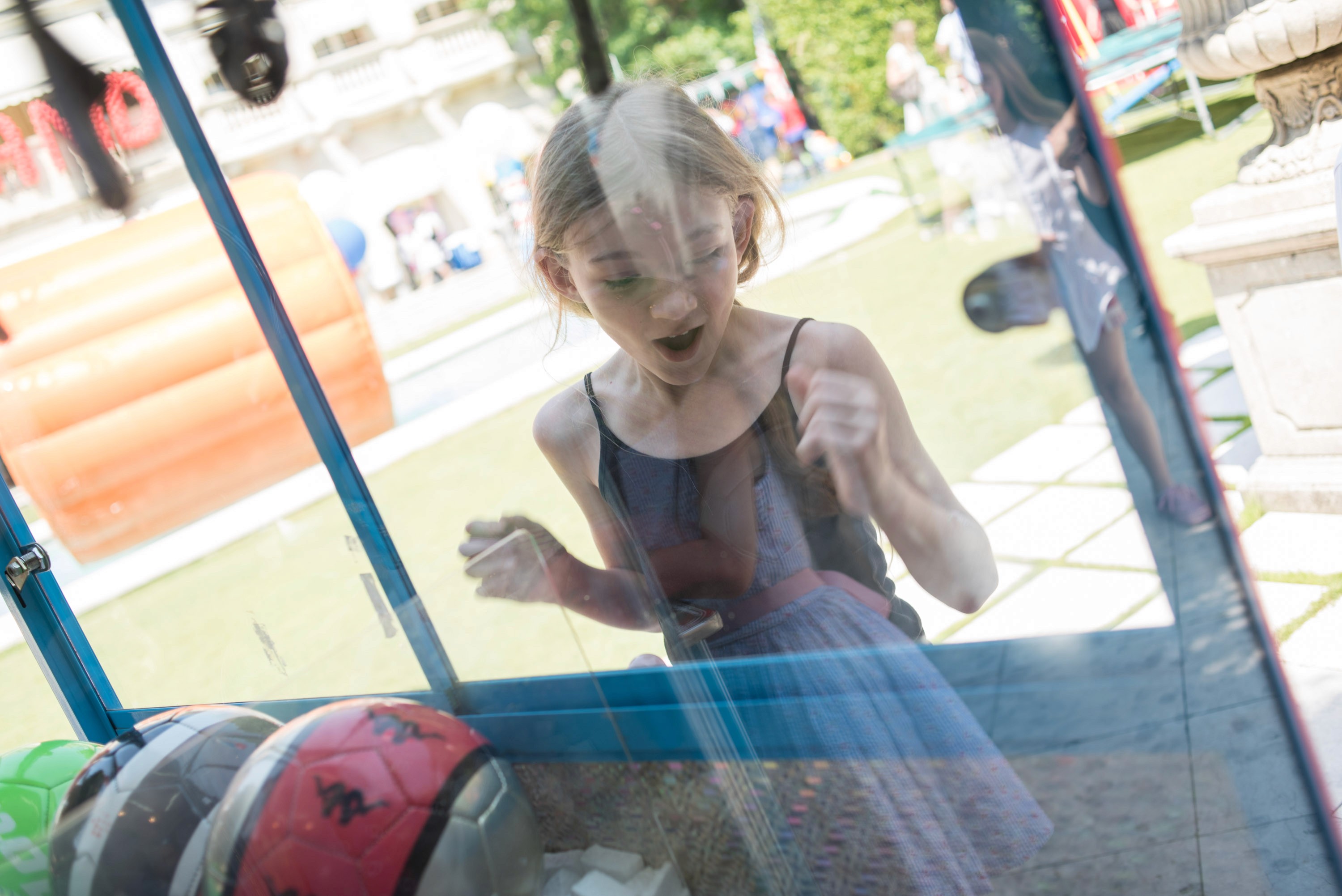 a woman with flowers