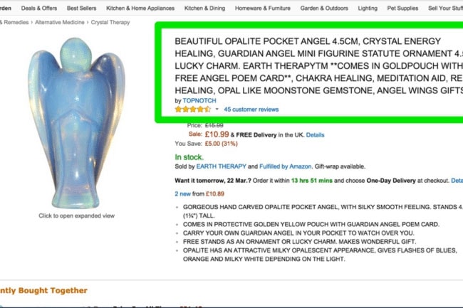 keyword stuffing amazon product title