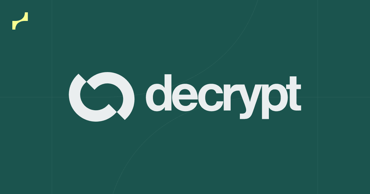 Blog thumbnail of Decrypt logo