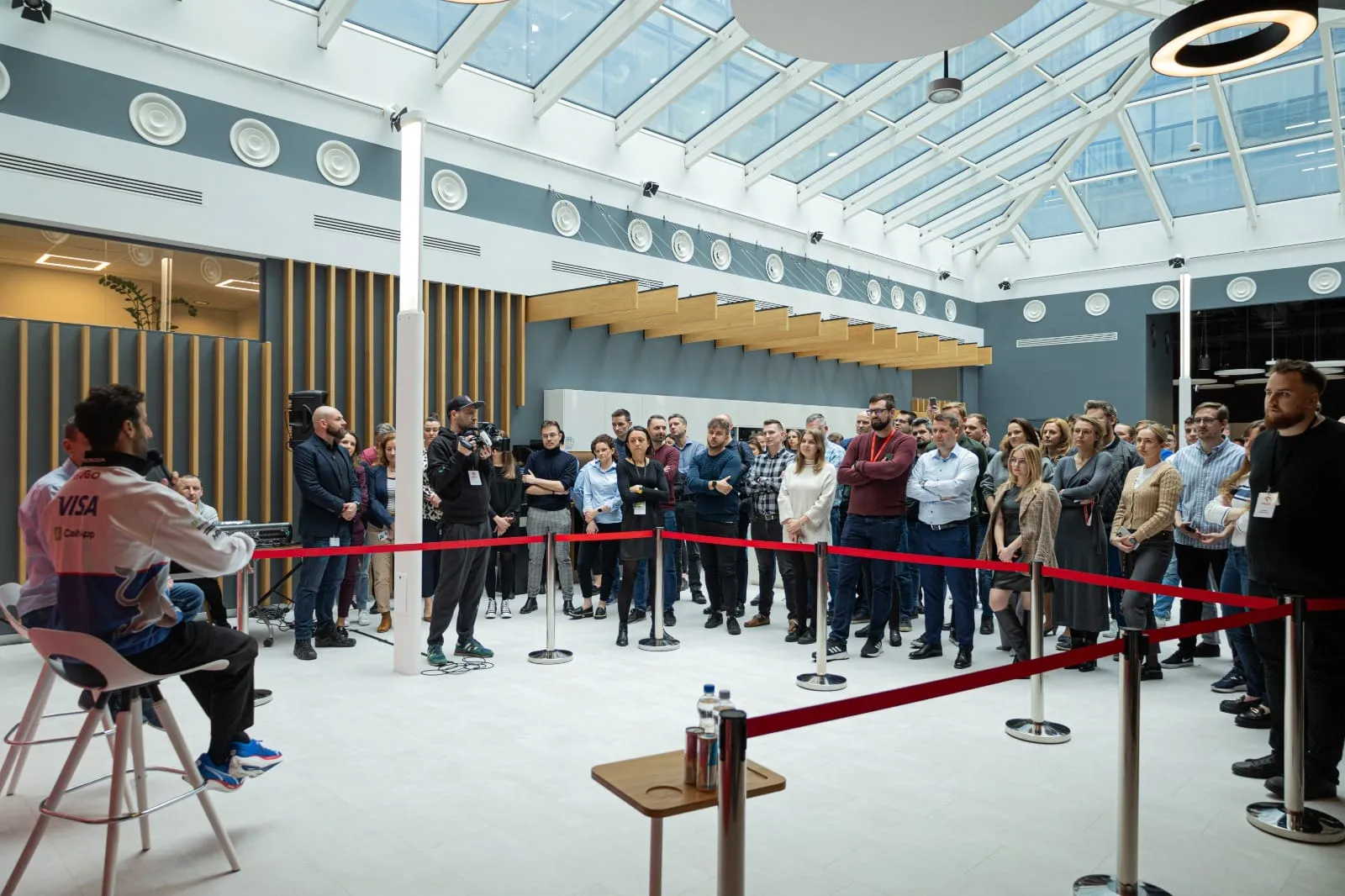 ORLEN x Daniel Ricciardo, ORLEN employees at the meeting in the atrium