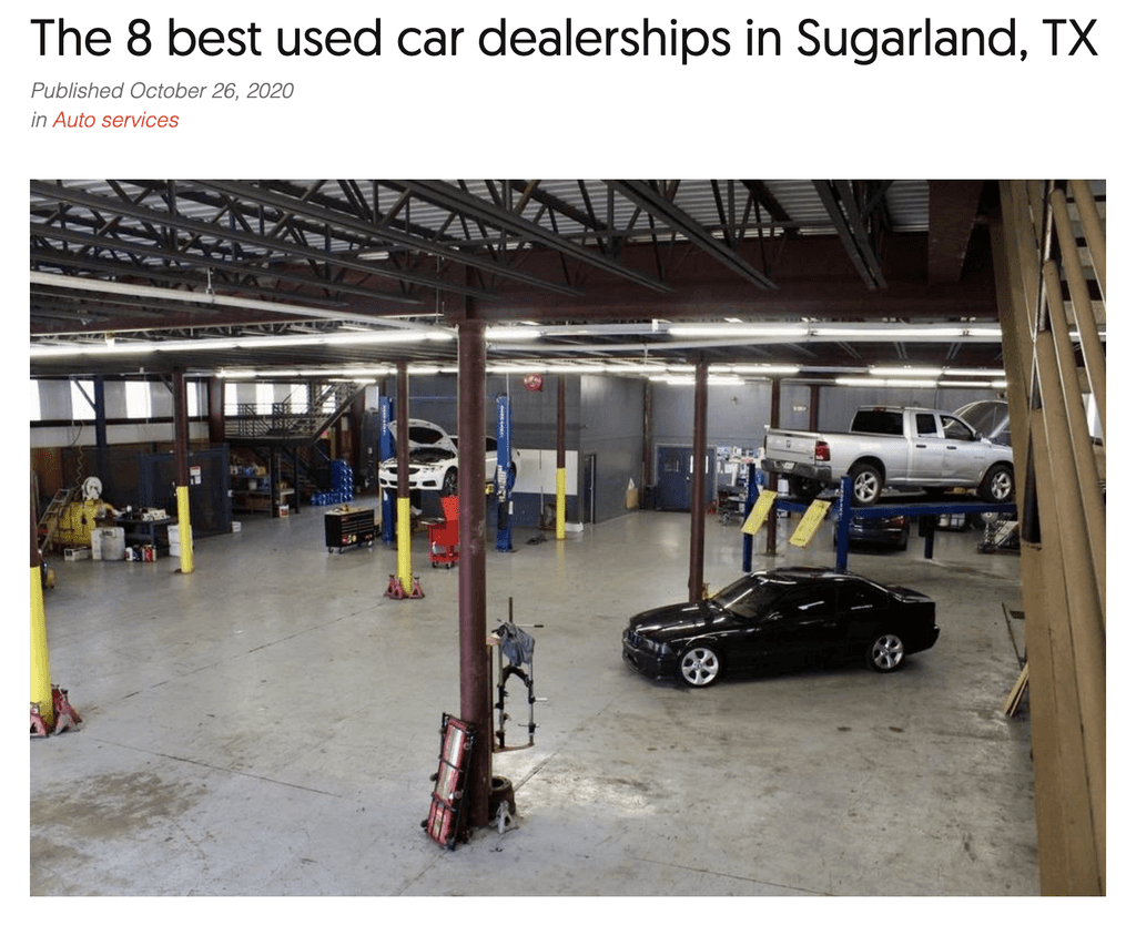 best used car dealerships in sugarland tx