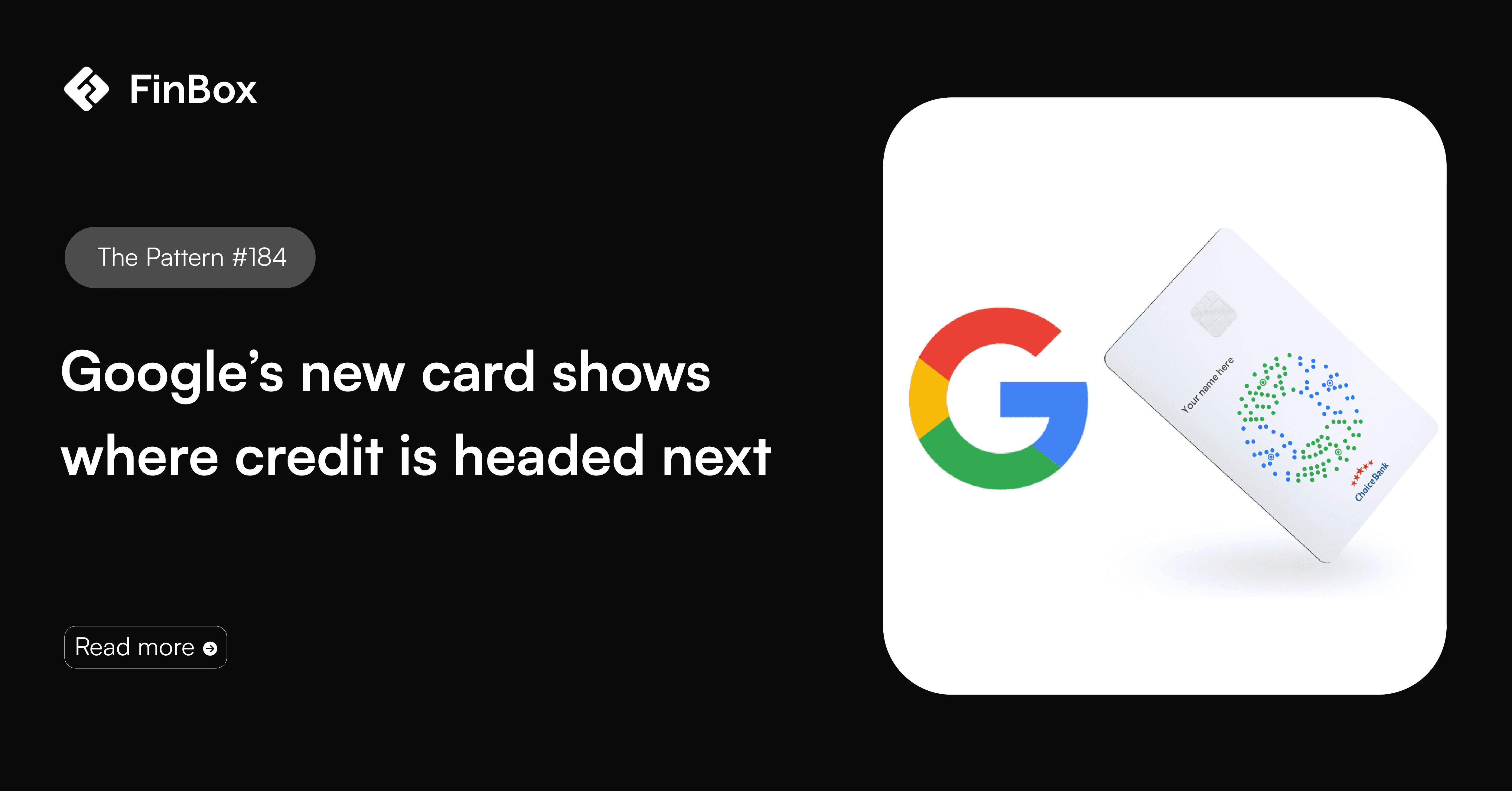 Google's new card shows where credit is headed next