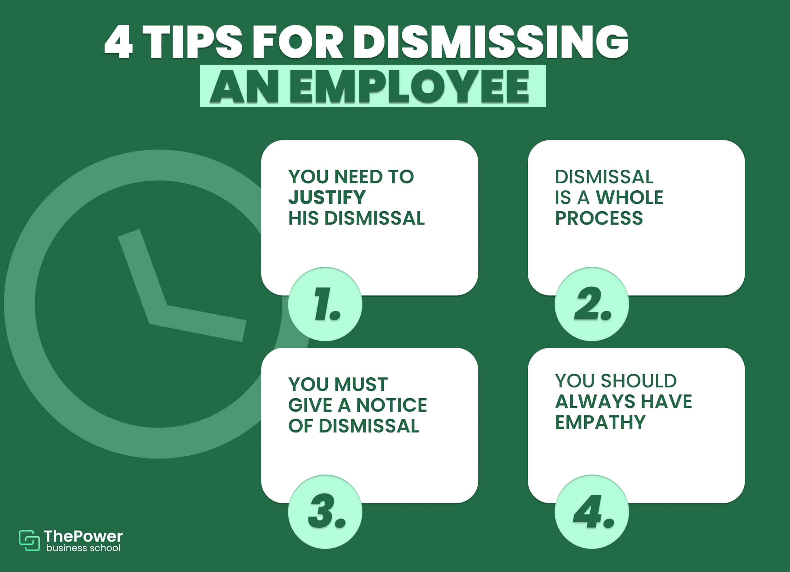 Tips for dismissing