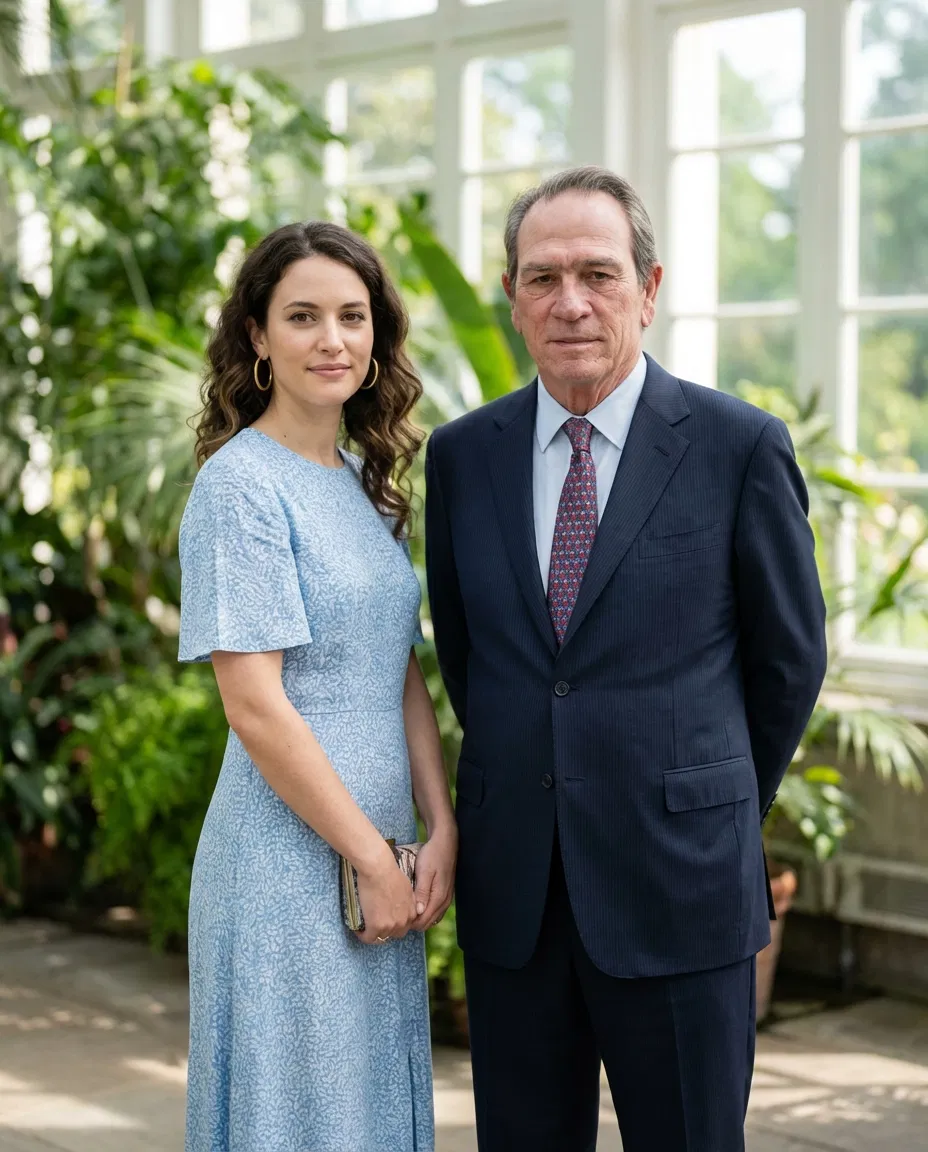 Tommy Lee Jones with his daughter Victoria Kafka Jones