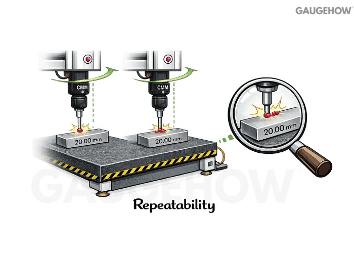 CMM repeatability example