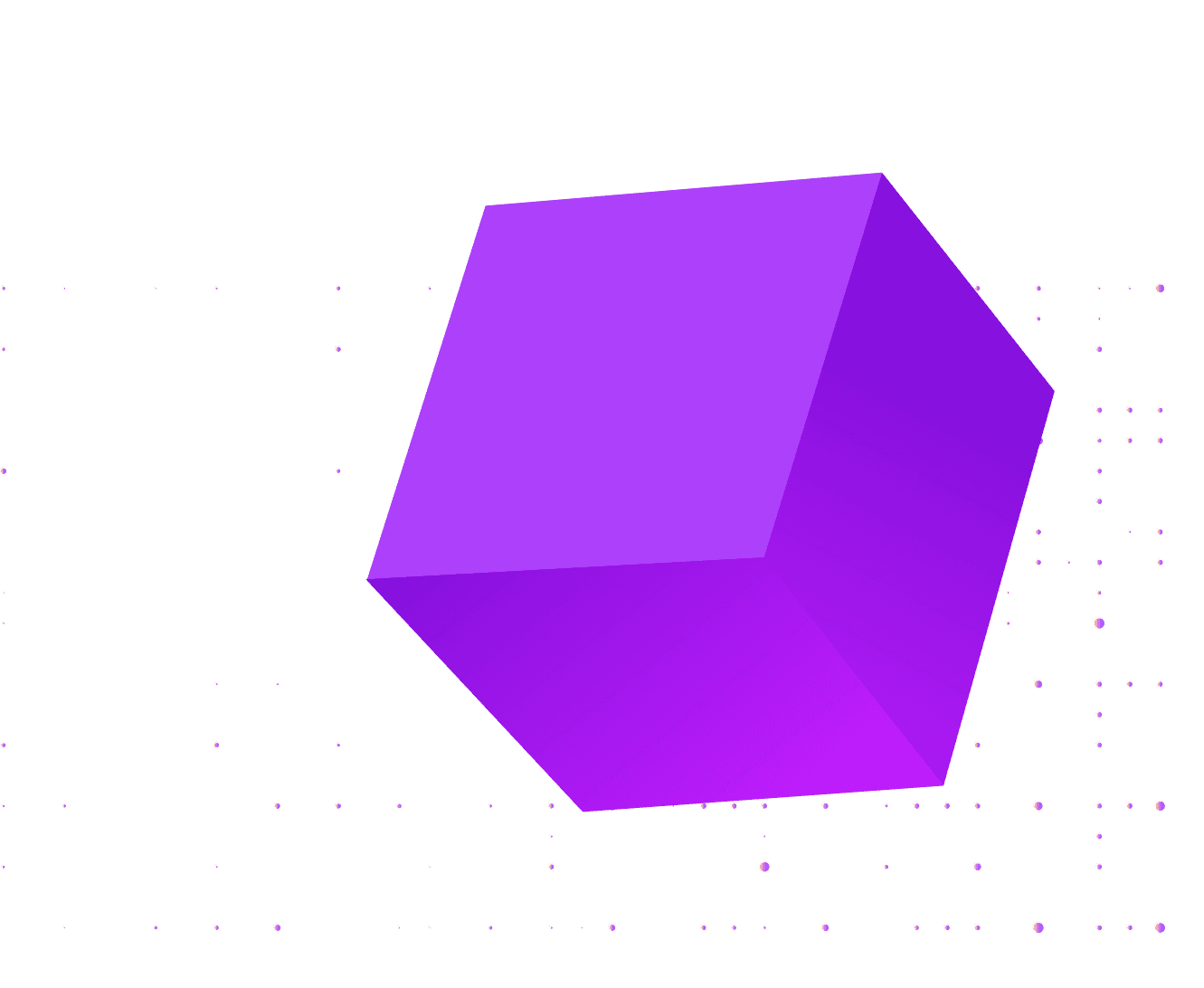 Cube Image - with halftone pattern