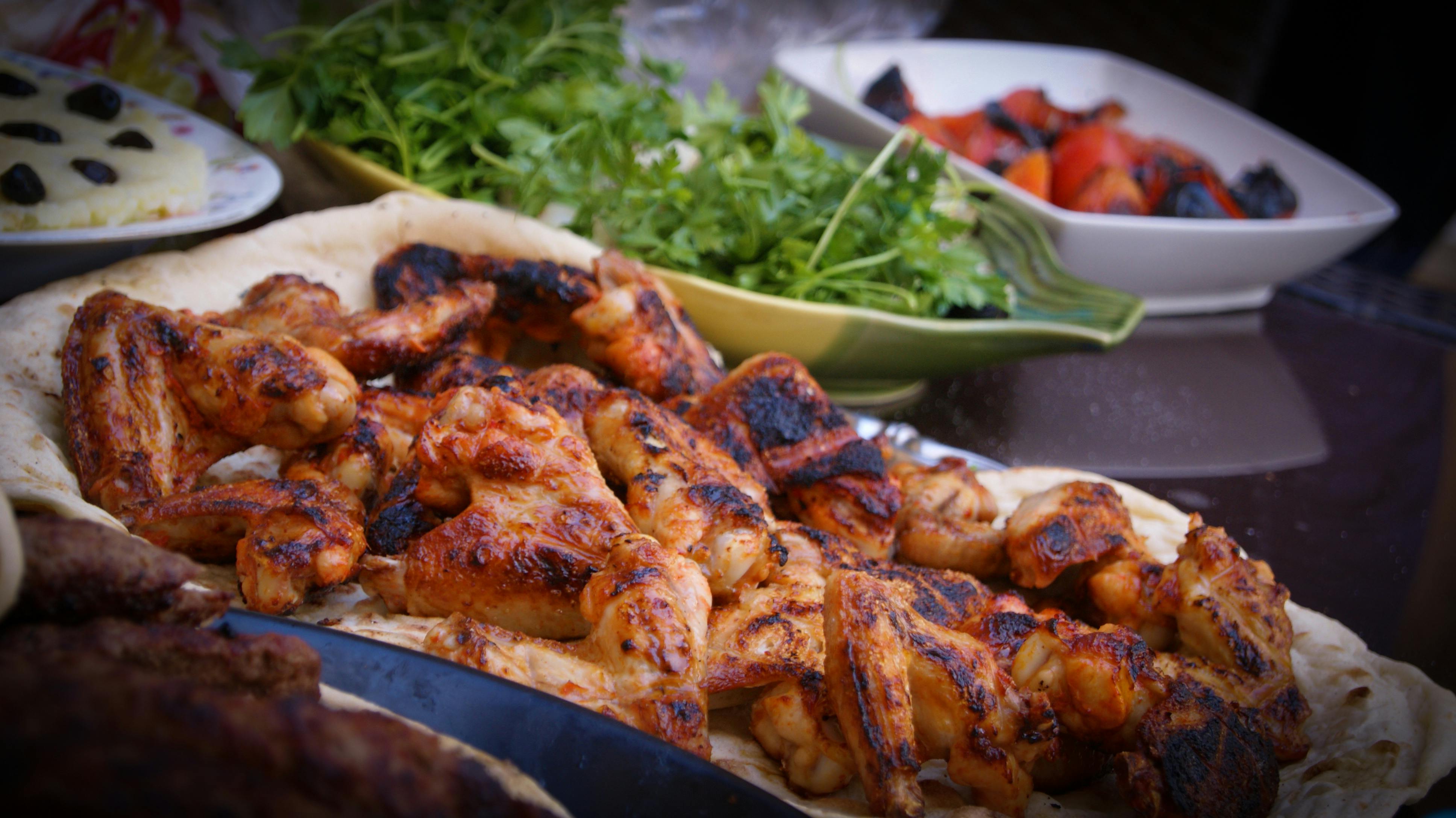 Photo by Omar Mahmood: https://www.pexels.com/photo/close-up-photo-of-grilled-chicken-106343/
