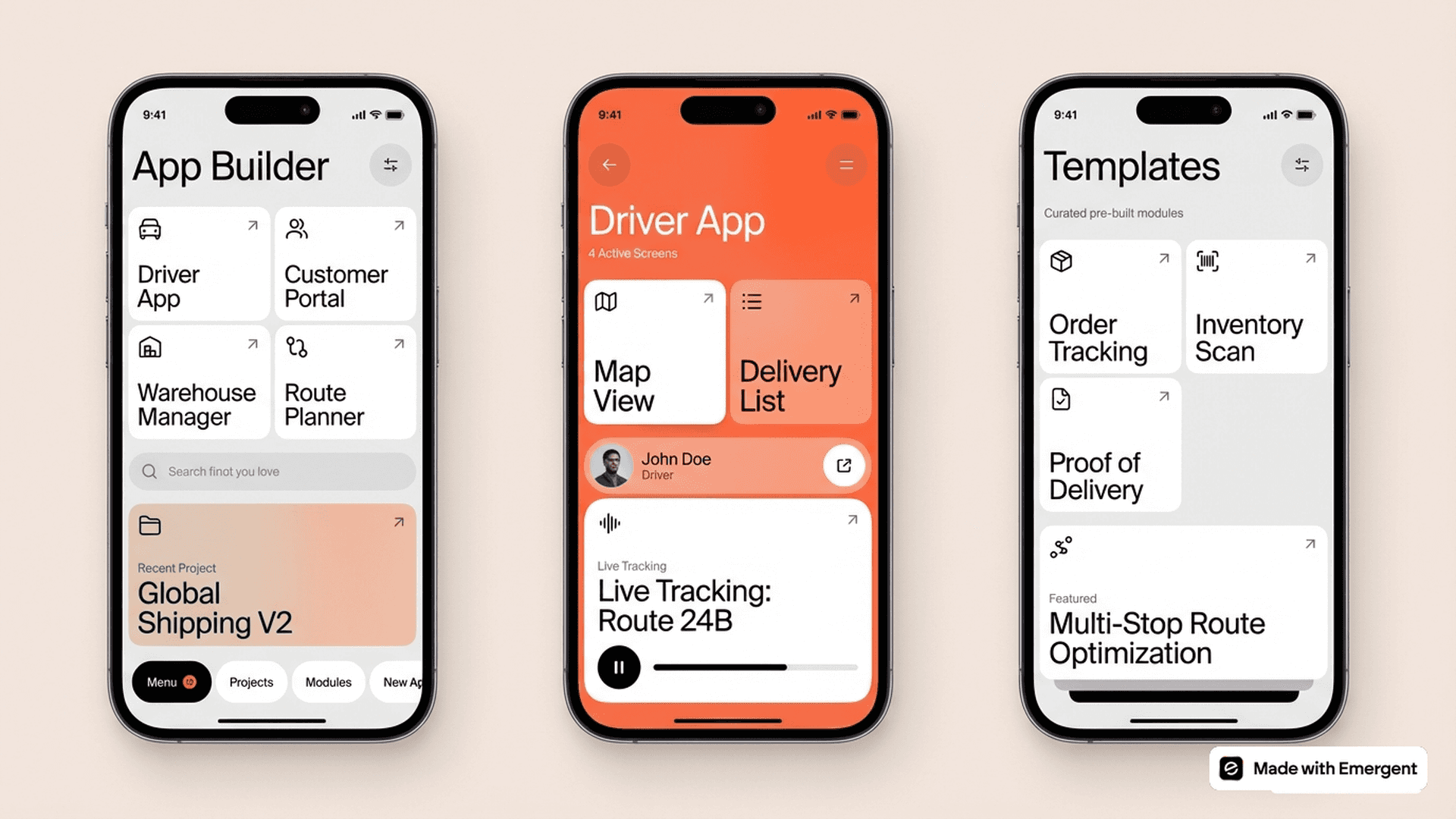 Logistics Management App Made With Emergent