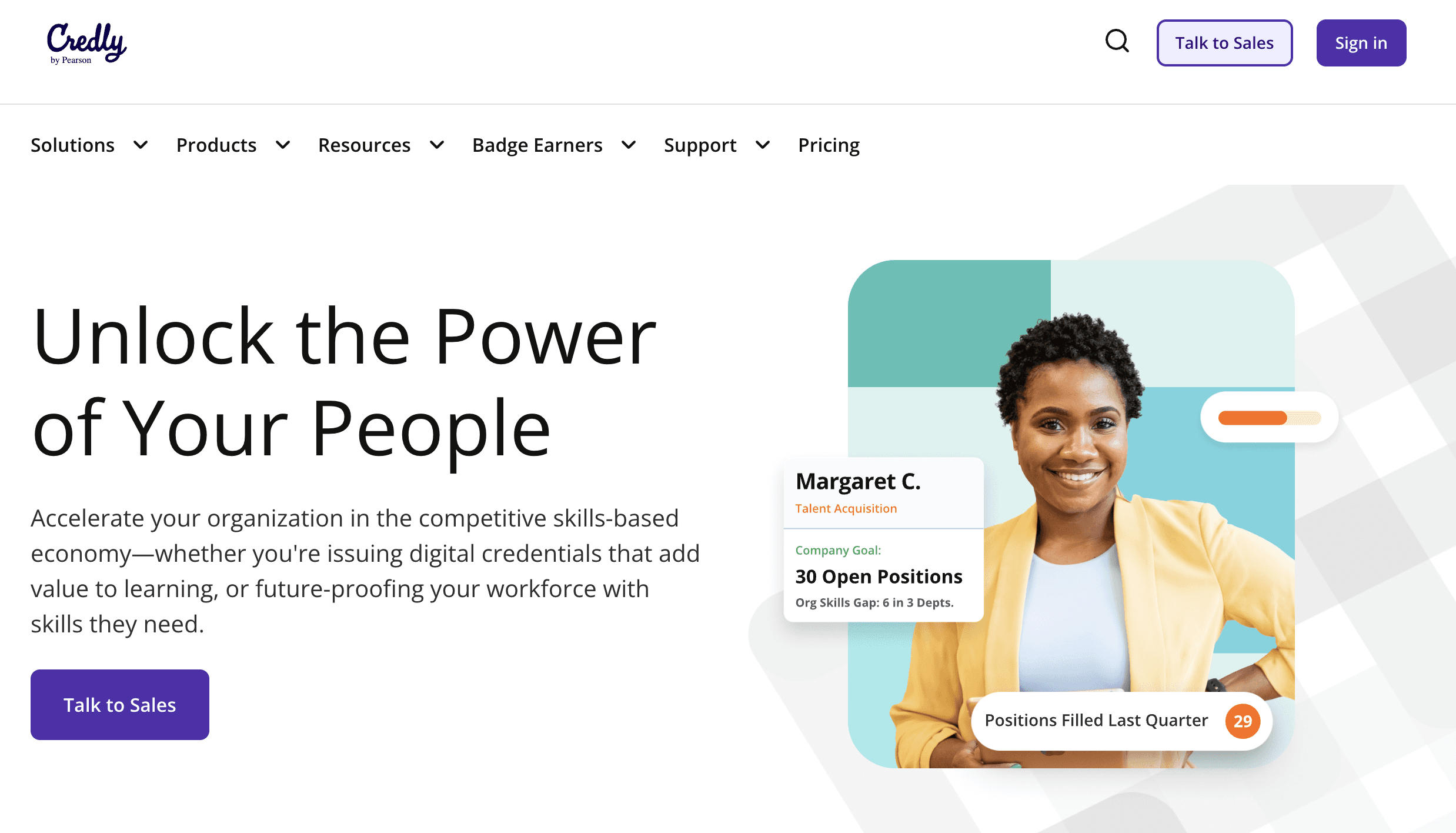 Credly Homepage