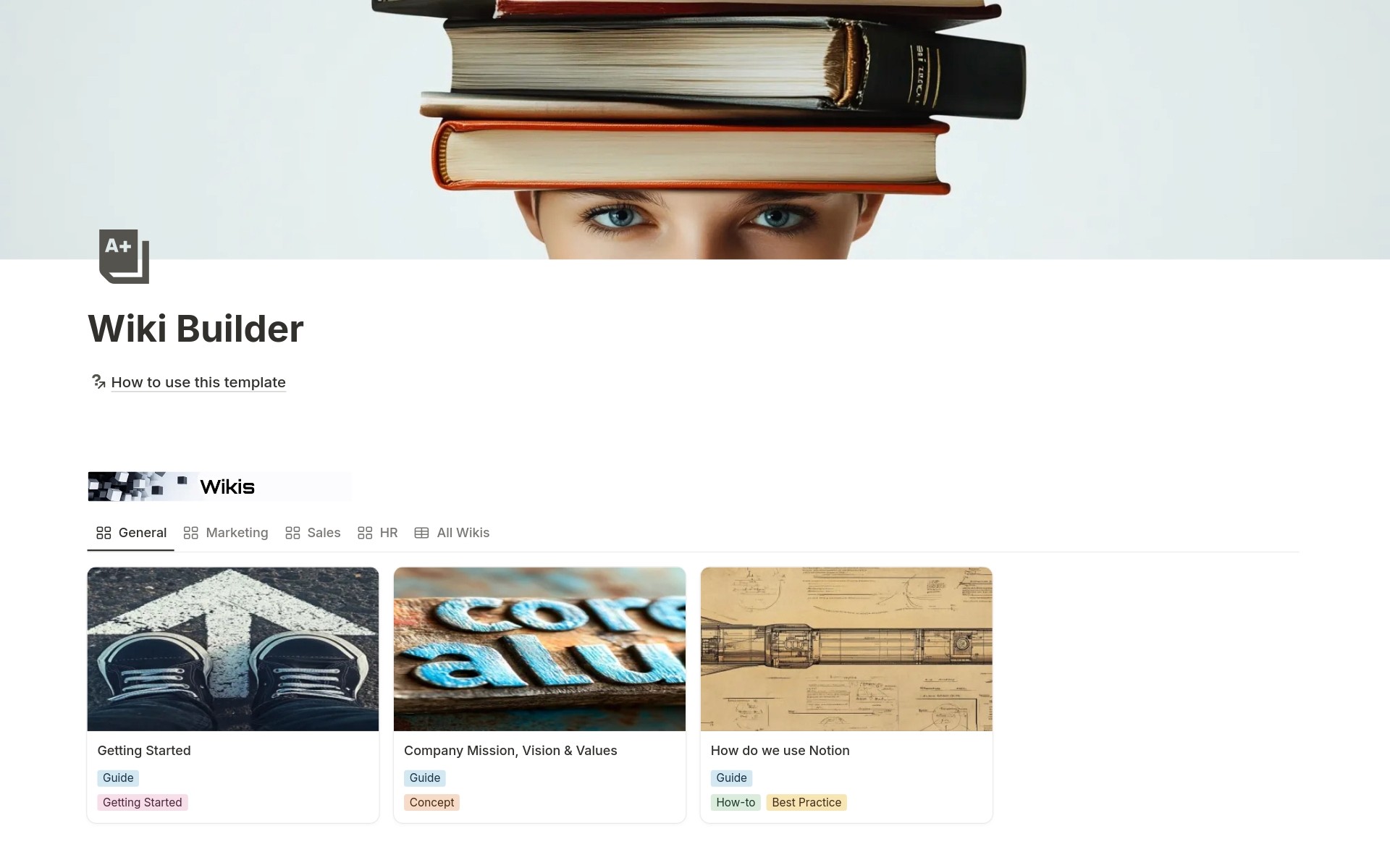 Wiki Builder Dashboard Screenshot