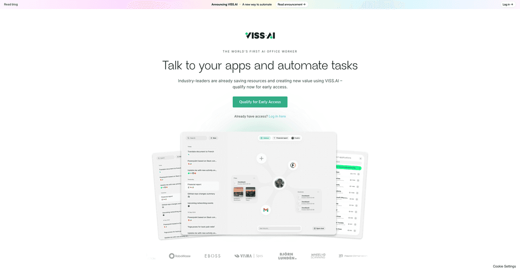 viss.ai home page