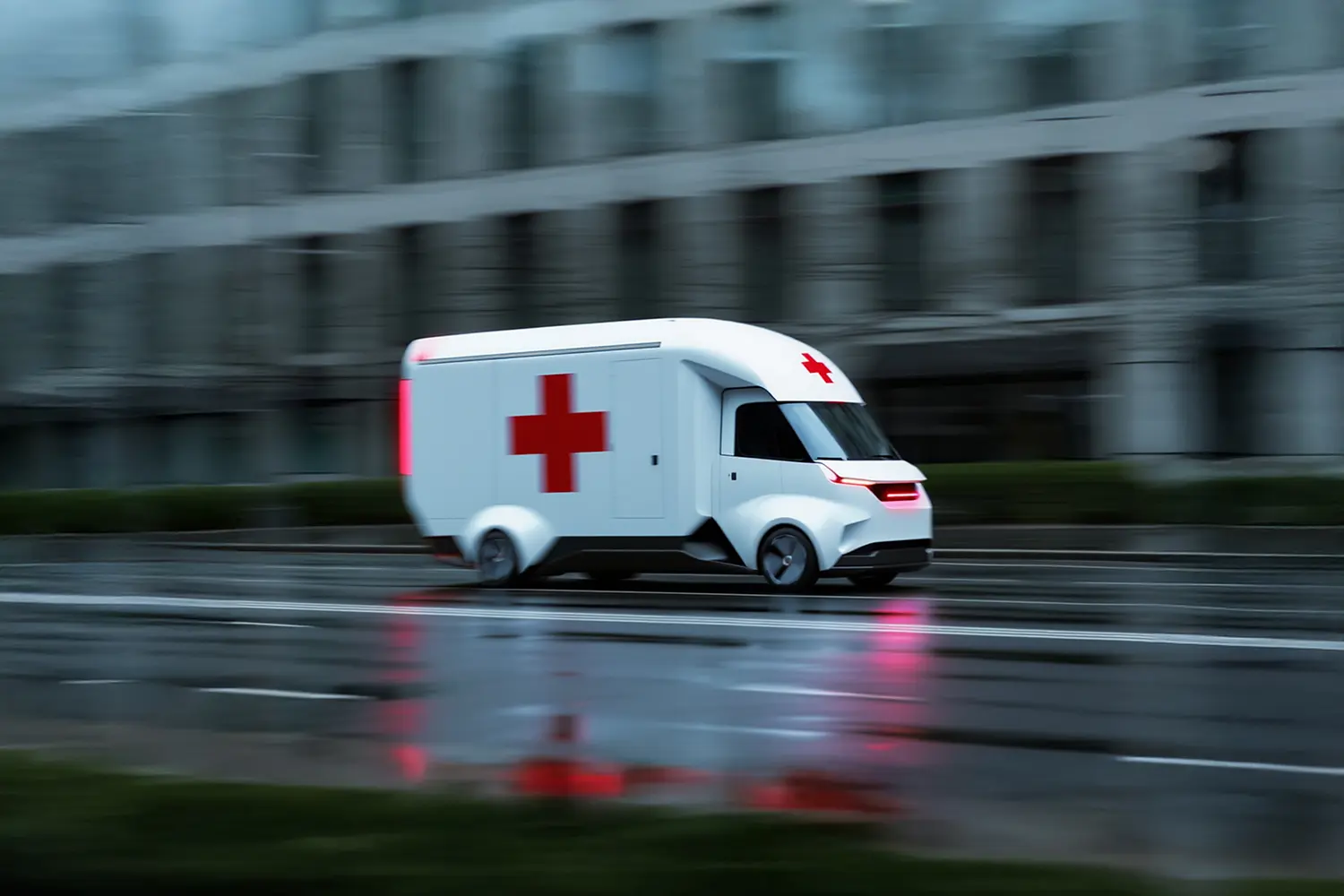 Emergency ambulance with mission-critical cellular bonding internet