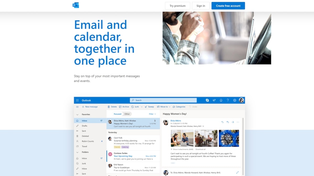 Intercom apps: Outlook Calendar