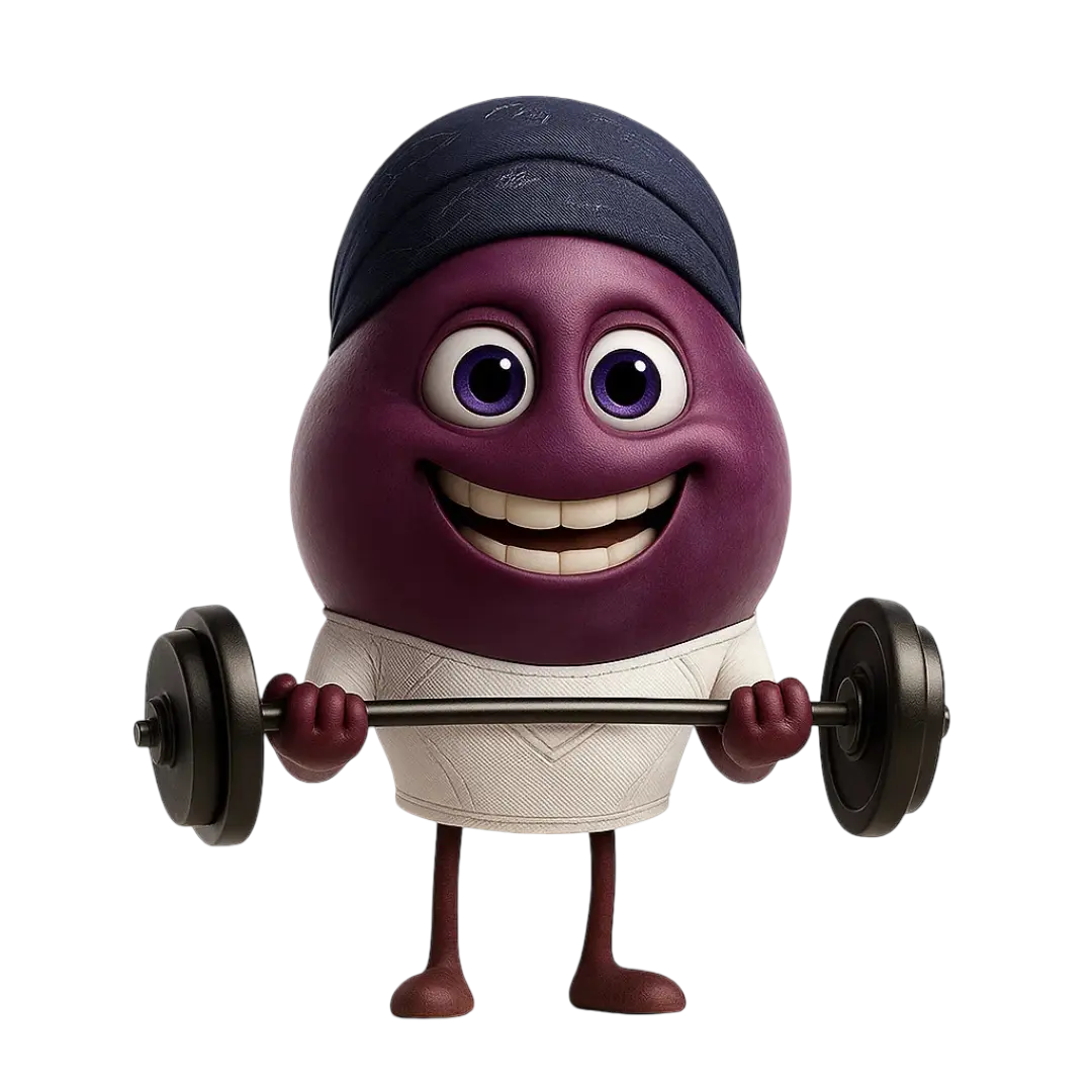 Petite Sirah grape berry illustration for wine education.