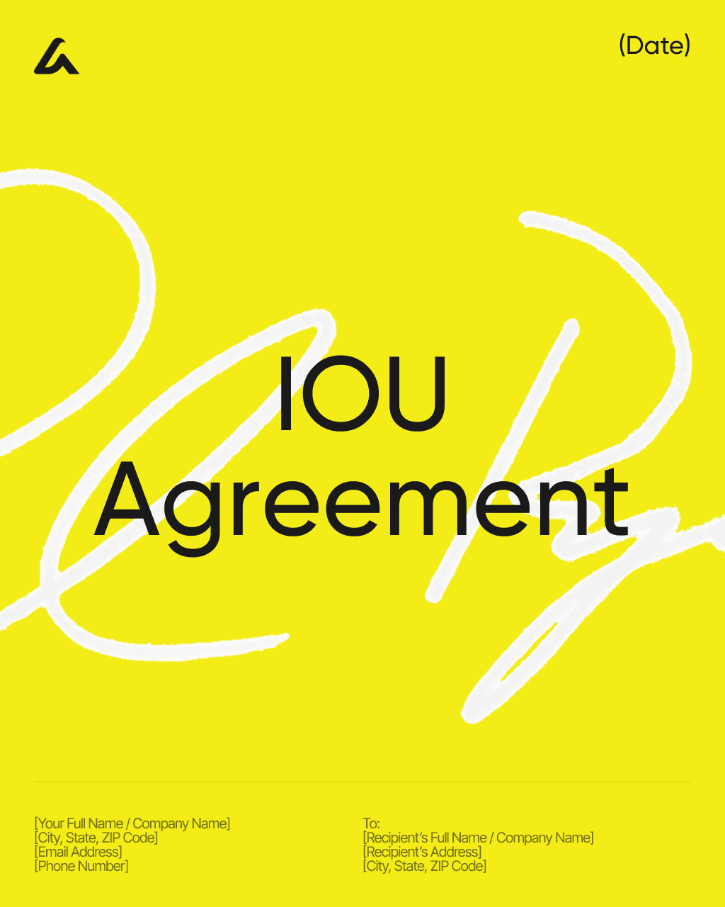 IOU Agreement