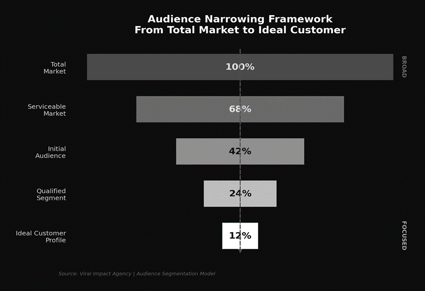 Audience narrowing framework