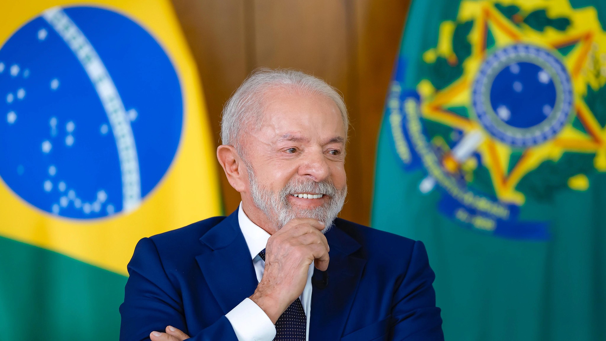 Presidente Lula durante entrevista ao ICL Notícias no Palácio do Planalto. Foto: Ricardo Stuckert/PR