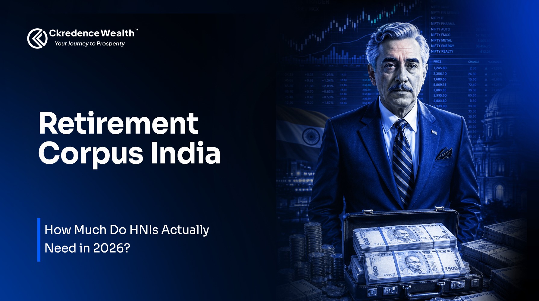Retirement corpus planning for HNIs in India with inflation, withdrawal, and healthcare strategy framework